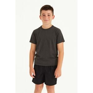 Athletic Works Boys Gray Jersey Shorts - Size Small 6/7 - Lightweight Activewear